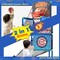 2 in 1 Kids Basketball Hoop Arcade Game with Electronic Score Sticky Ball Target Blue